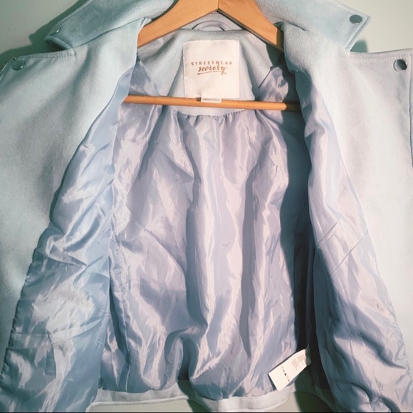 Faux suede Moto jacket - Picture 4 of 8